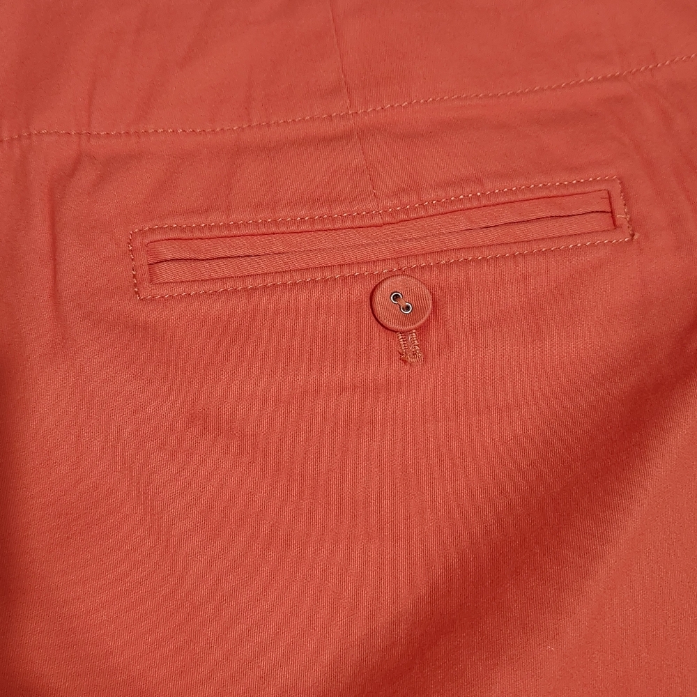 Talbots Woman Shorts Orange Salmon Summer Cotton NWOT 22W - Picture 3 of 12